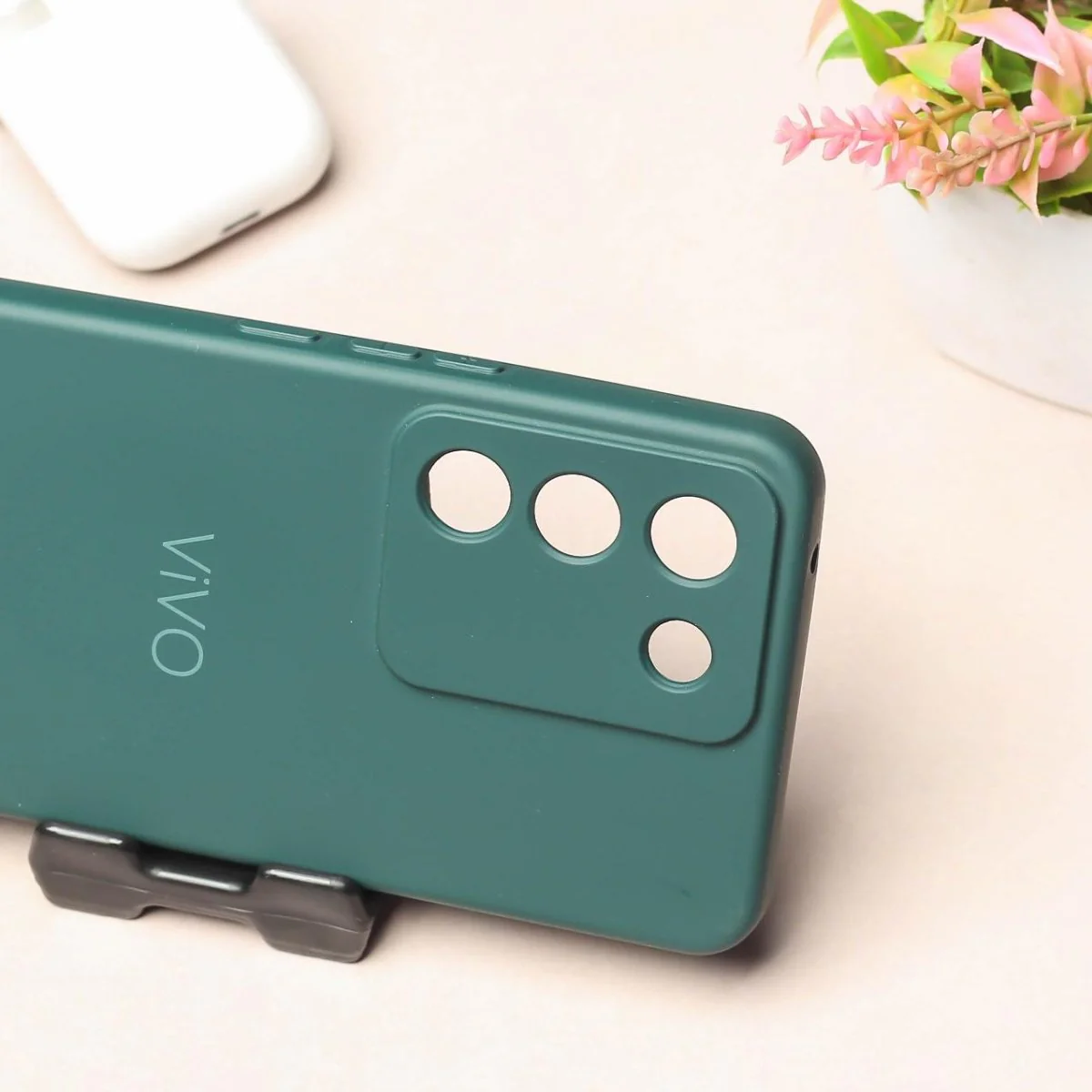 Dark Green Camera Original Silicone case for Vivo Y200 - Image 3