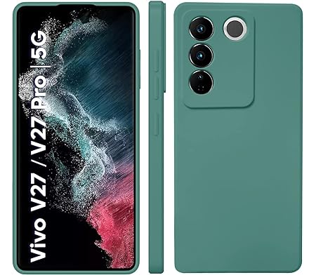 Dark Green Camera Original Silicone case for Vivo Y200 - Image 5