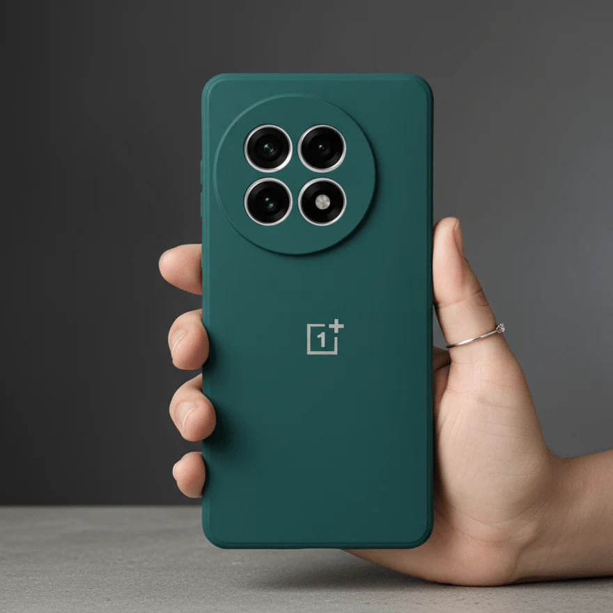 Dark Green Candy Silicone Case for Oneplus 13R - Image 2