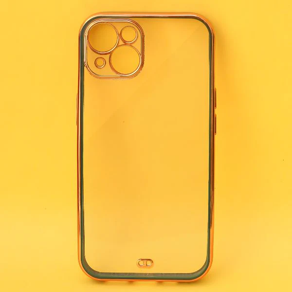 Dark Green Electroplated Transparent Case for Apple iphone 14 Plus - Image 2