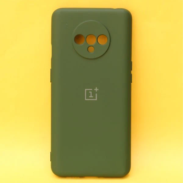 Dark Green Original Camera Silicone case for Oneplus 7T