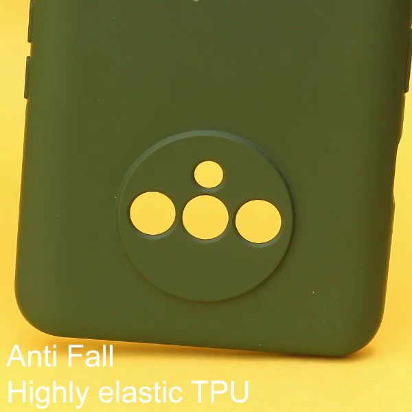 Dark Green Original Camera Silicone case for Oneplus 7T - Image 2
