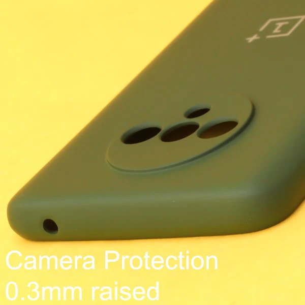 Dark Green Original Camera Silicone case for Oneplus 7T - Image 4