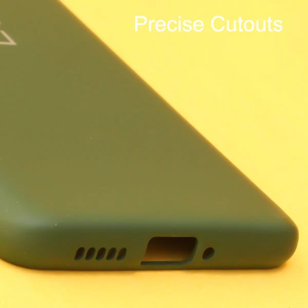 Dark Green Original Camera Silicone case for Oneplus 7T - Image 5