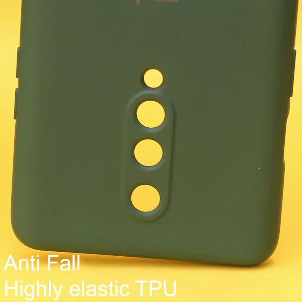 Dark Green Original Camera Silicone case for Oneplus 8 - Image 2