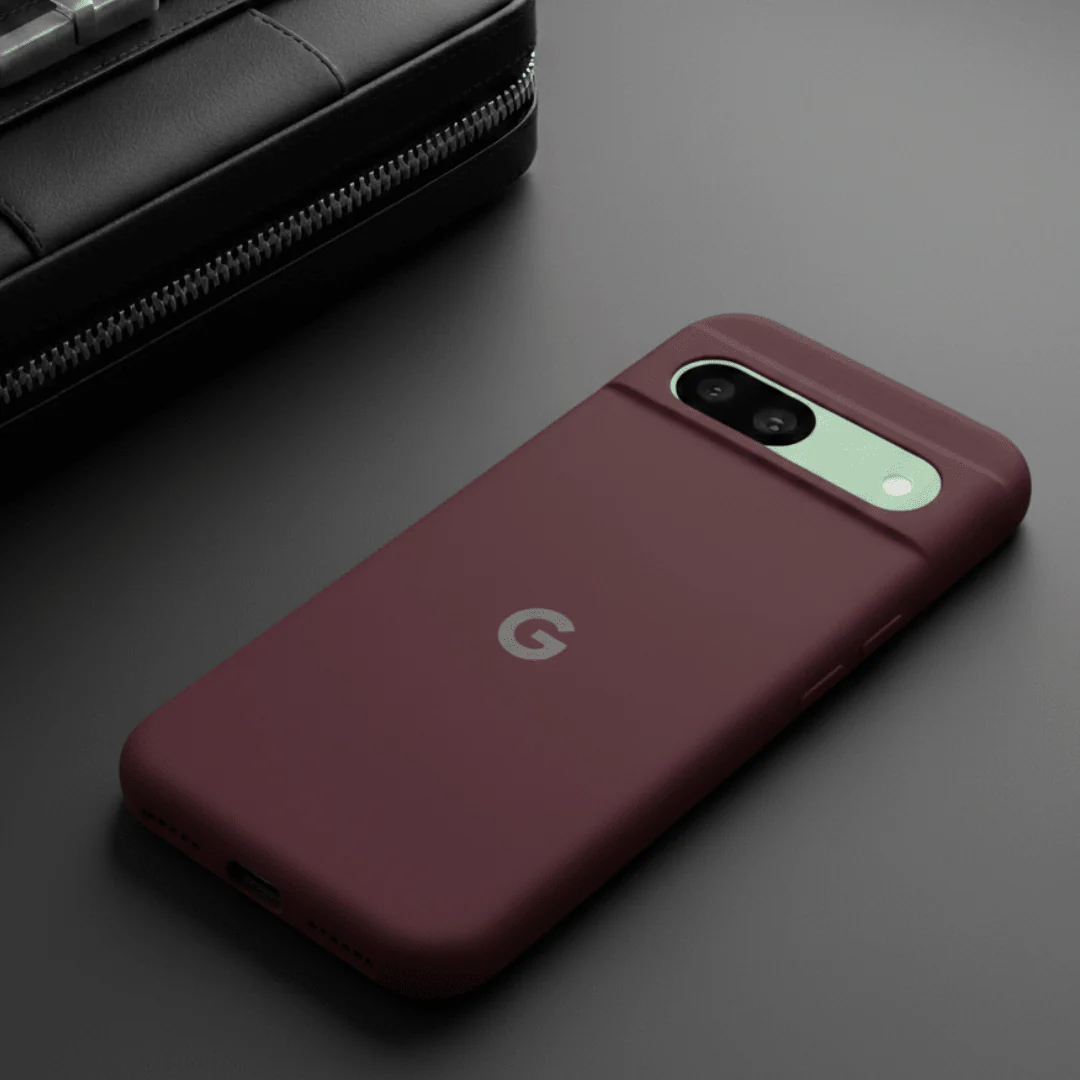 Dark Pink Original Silicone case for Google Pixel 8a
