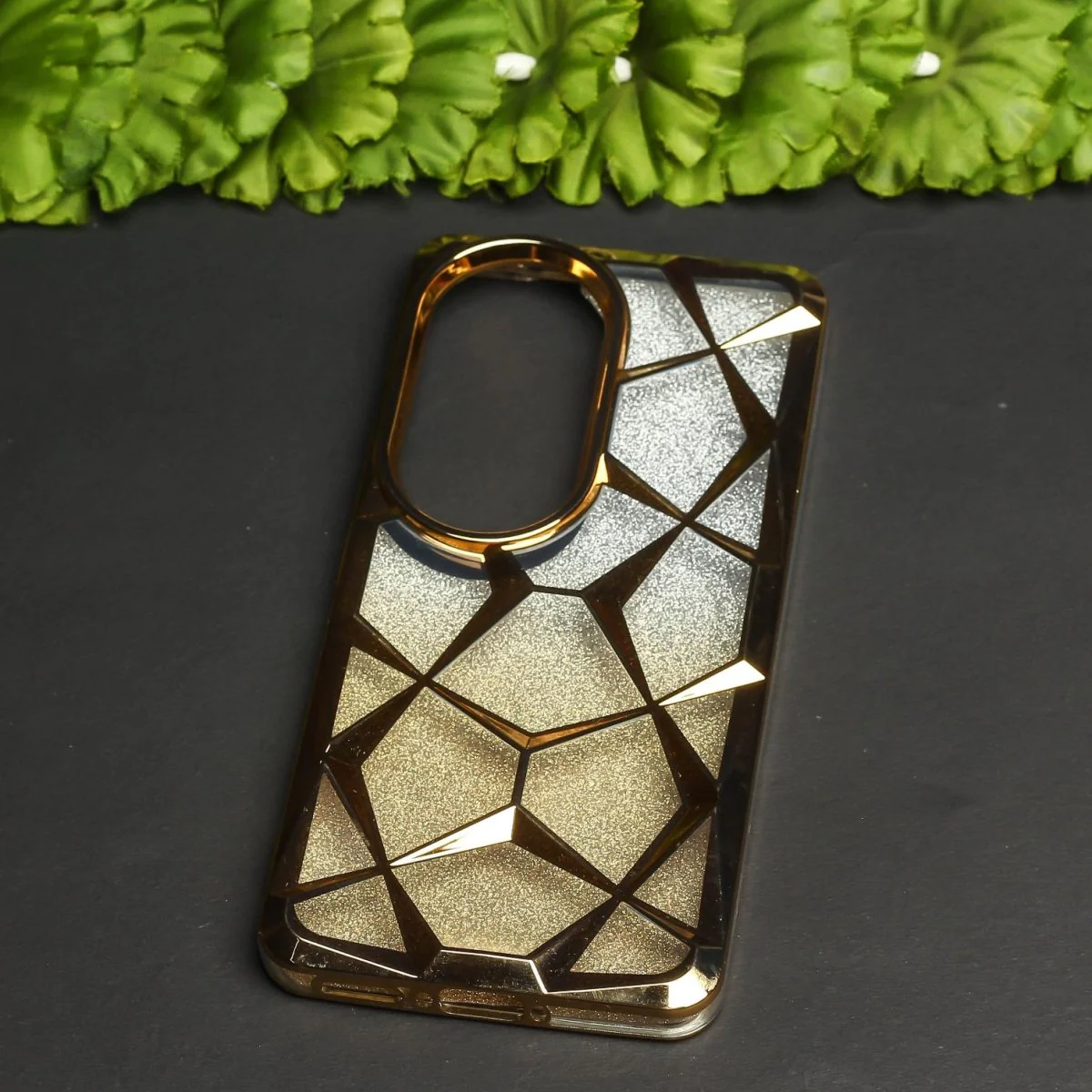 Dazzle Gold Silicone case for Vivo V50 - Image 2