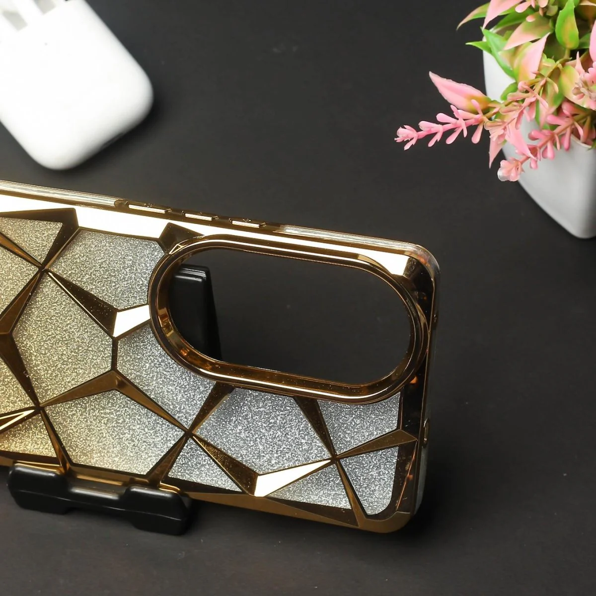 Dazzle Gold Silicone case for Vivo V50 - Image 3