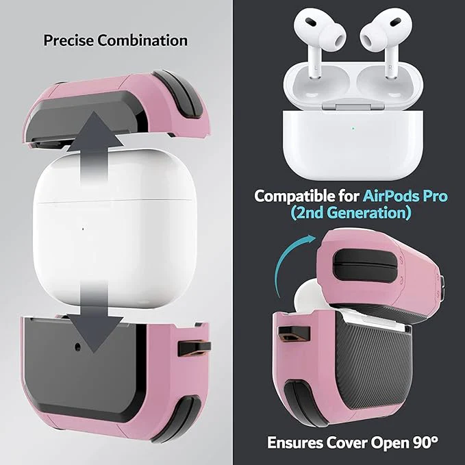 Eggshell Buffer Design (Pink) Silicone Case For Apple Airpods Pro 3 - Image 2