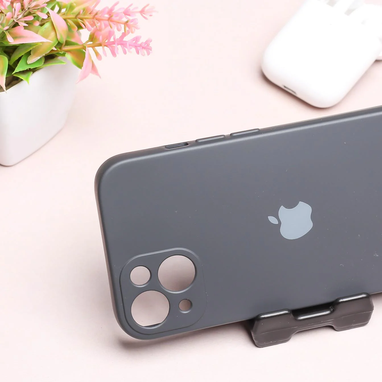 Grey Camera Original Silicone Case for Apple Iphone 15 Plus - Image 3