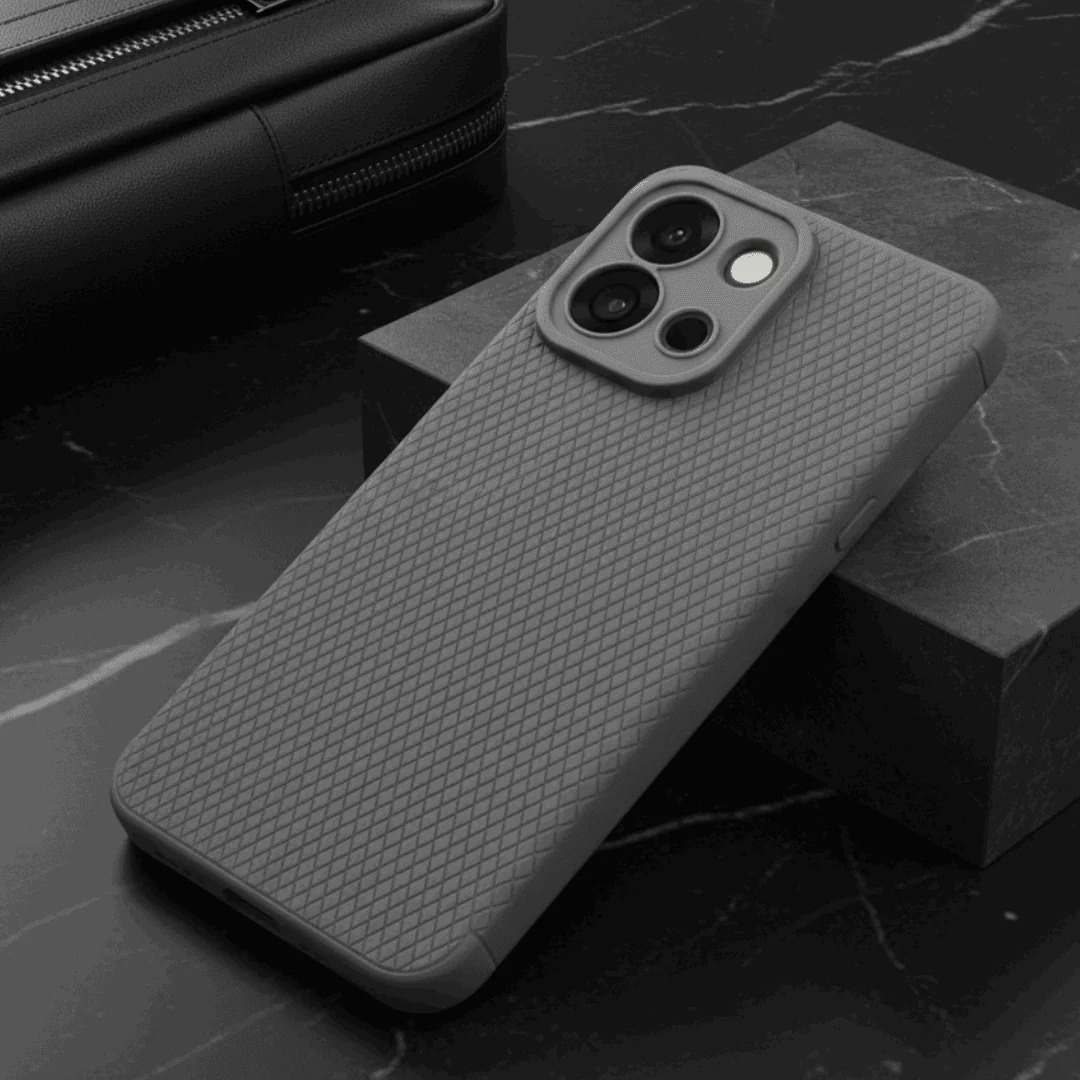 Grey Line Wave Silicone Case for Oneplus 13s