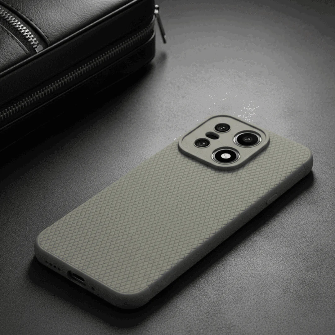 Grey Line Wave Silicone Case for Oneplus 15