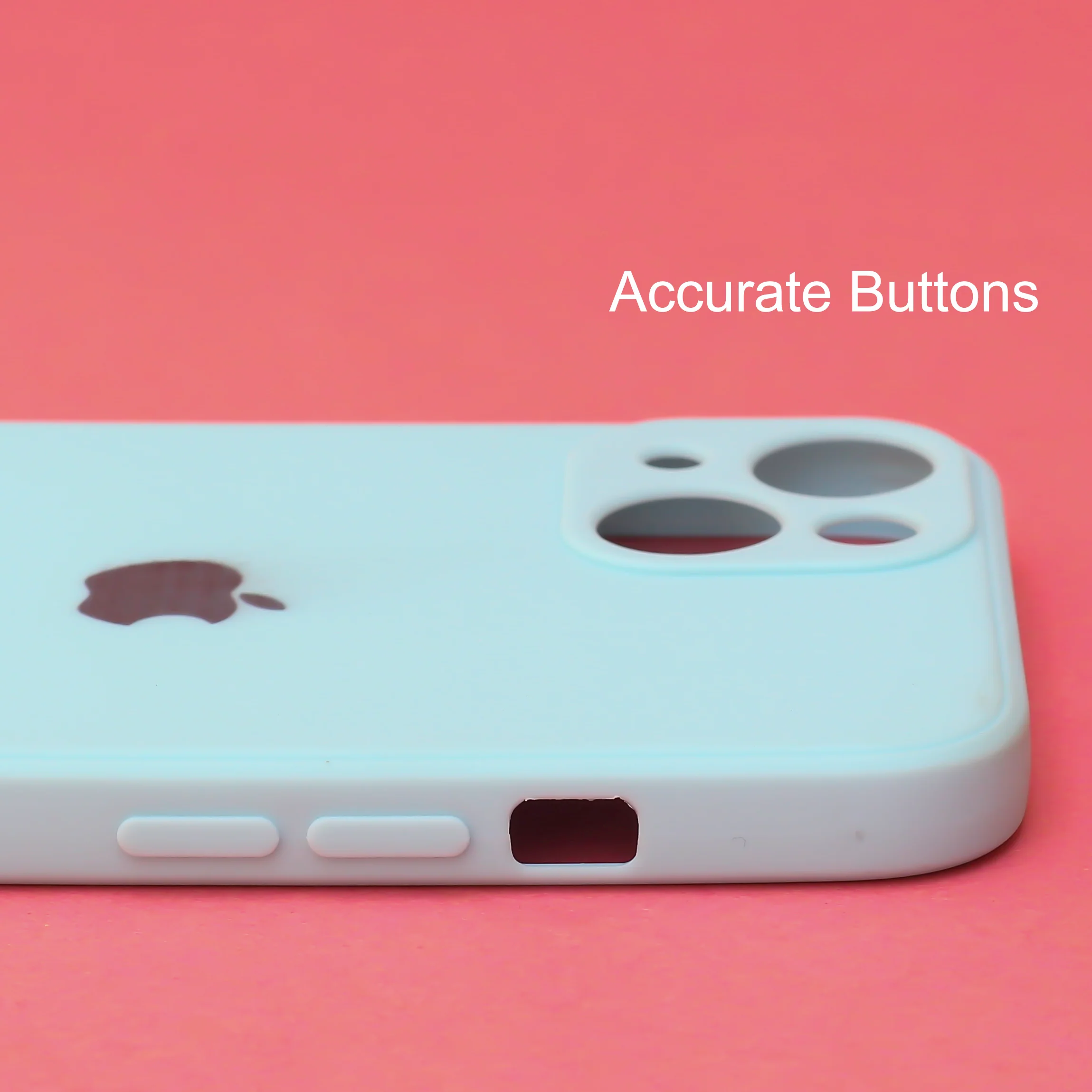 Light Blue Candy Silicone Case for Apple iphone 13 - Image 3