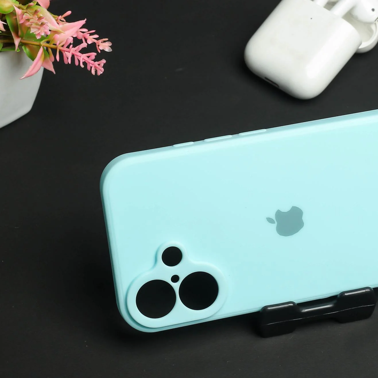 Light Blue Candy Silicone Case for Apple Iphone 16 - Image 3