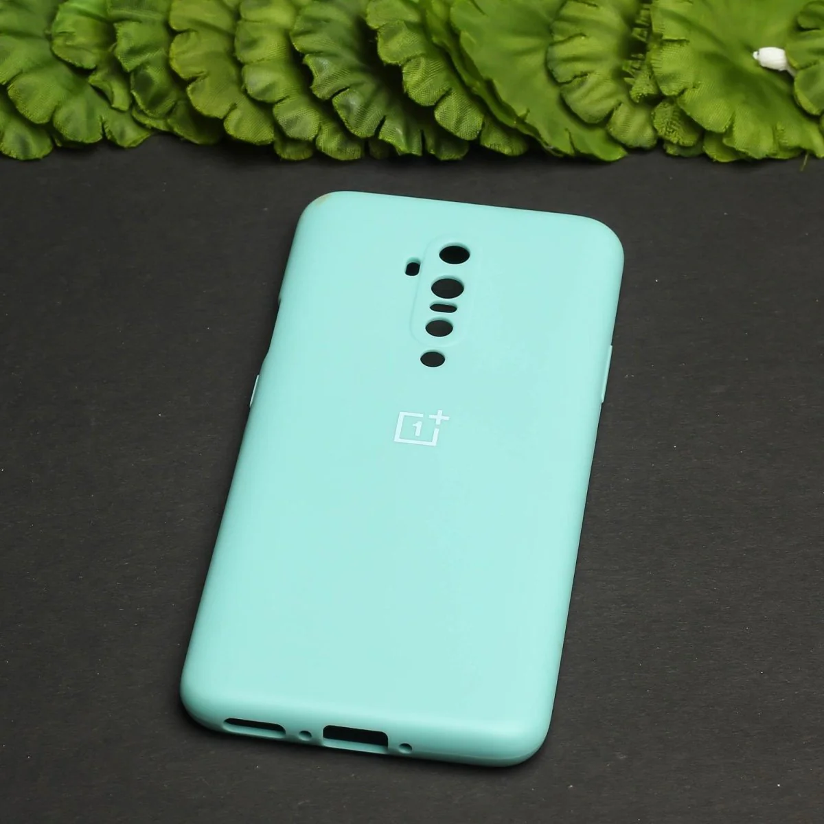 Light Blue Original Camera Safe Silicone case for Oneplus 7 Pro - Image 2