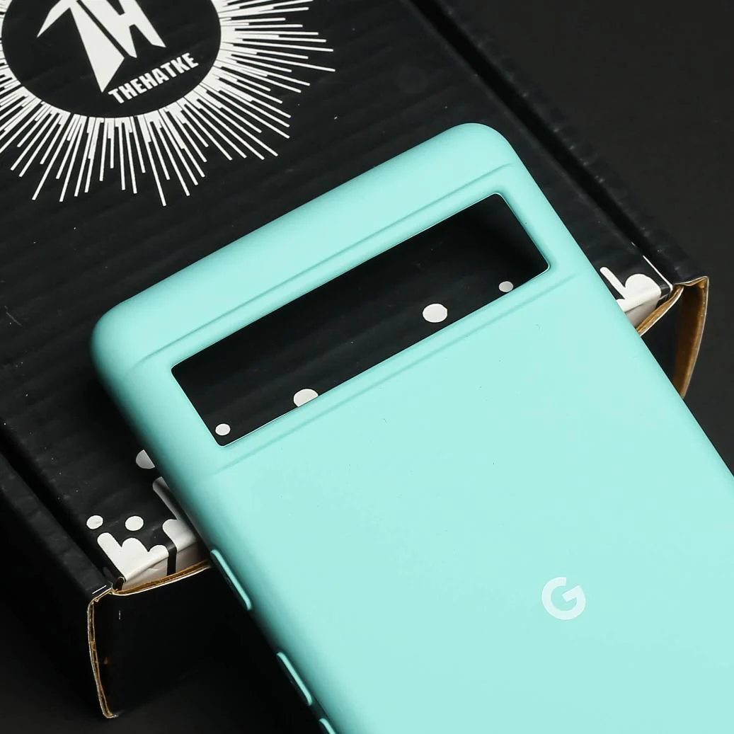 Light Blue Original Silicone case for Google Pixel 7 - Image 4