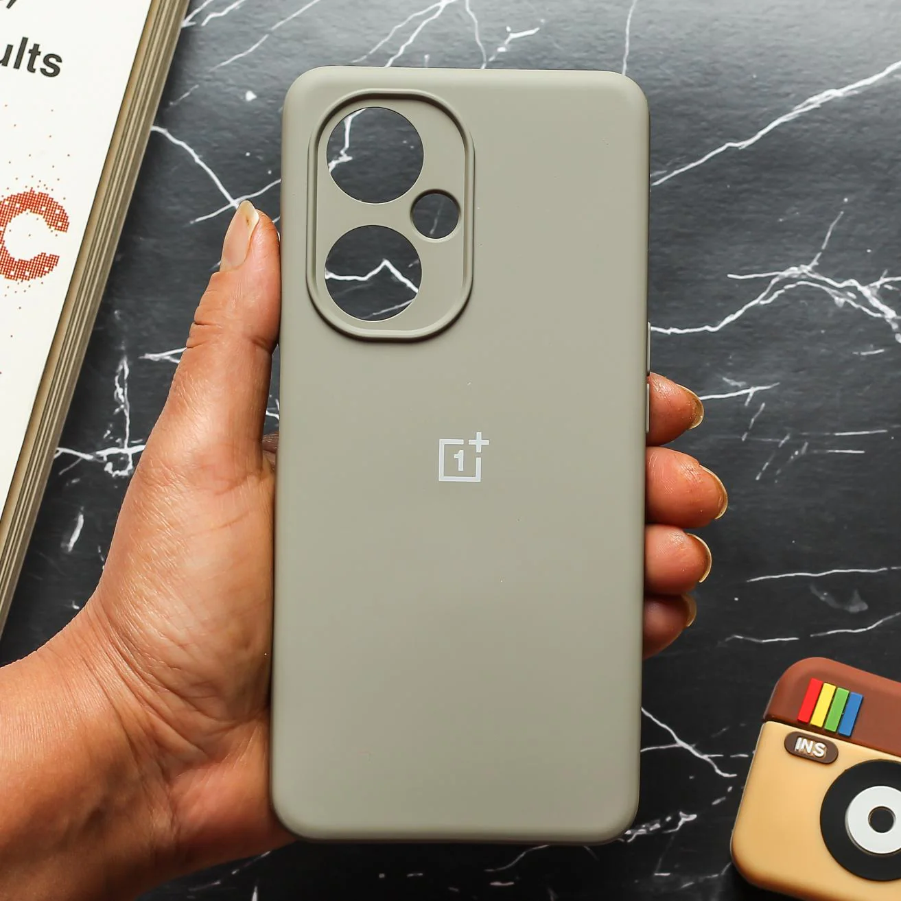 Light Brown Camera Original Silicone case for Oneplus Nord CE 3