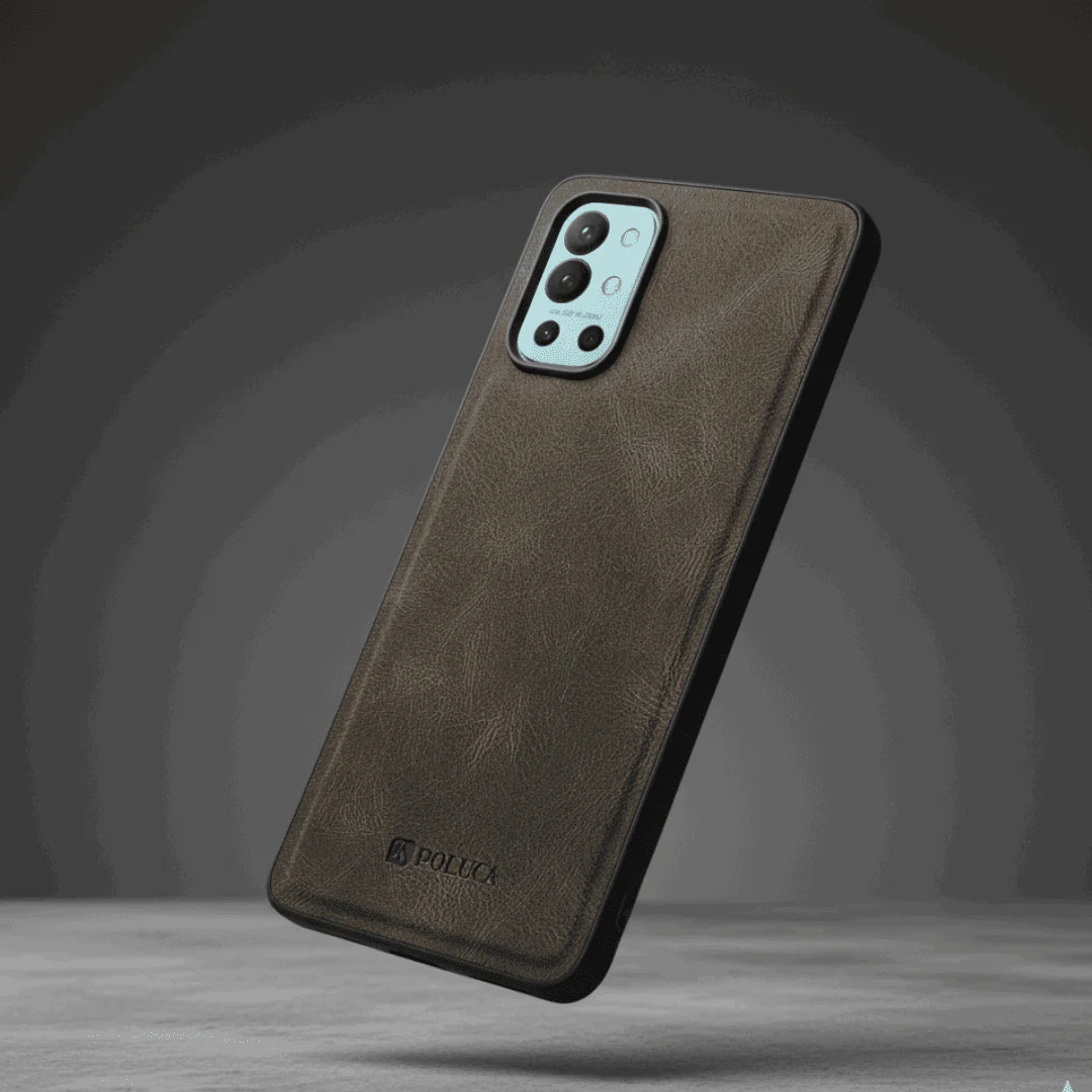 Light Brown Standard Leather Case for Oneplus 9r - Image 3