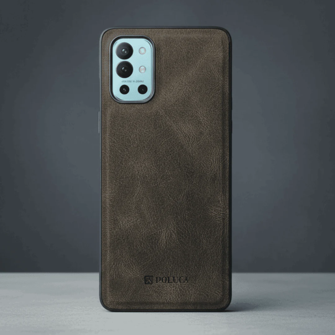 Light Brown Standard Leather Case for Oneplus 9r - Image 4