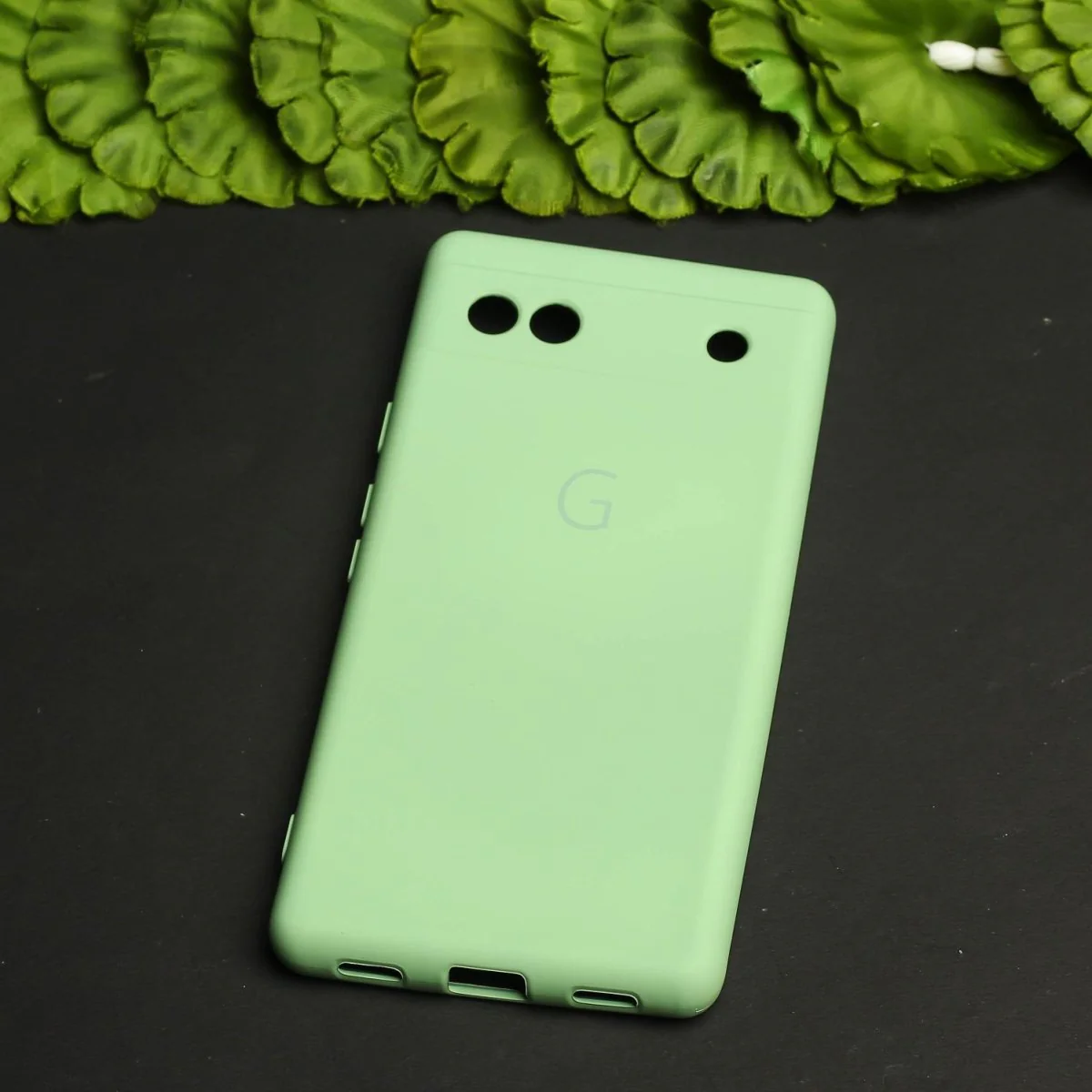 Light Green Camera Original Silicone case for Google Pixel 6A - Image 2
