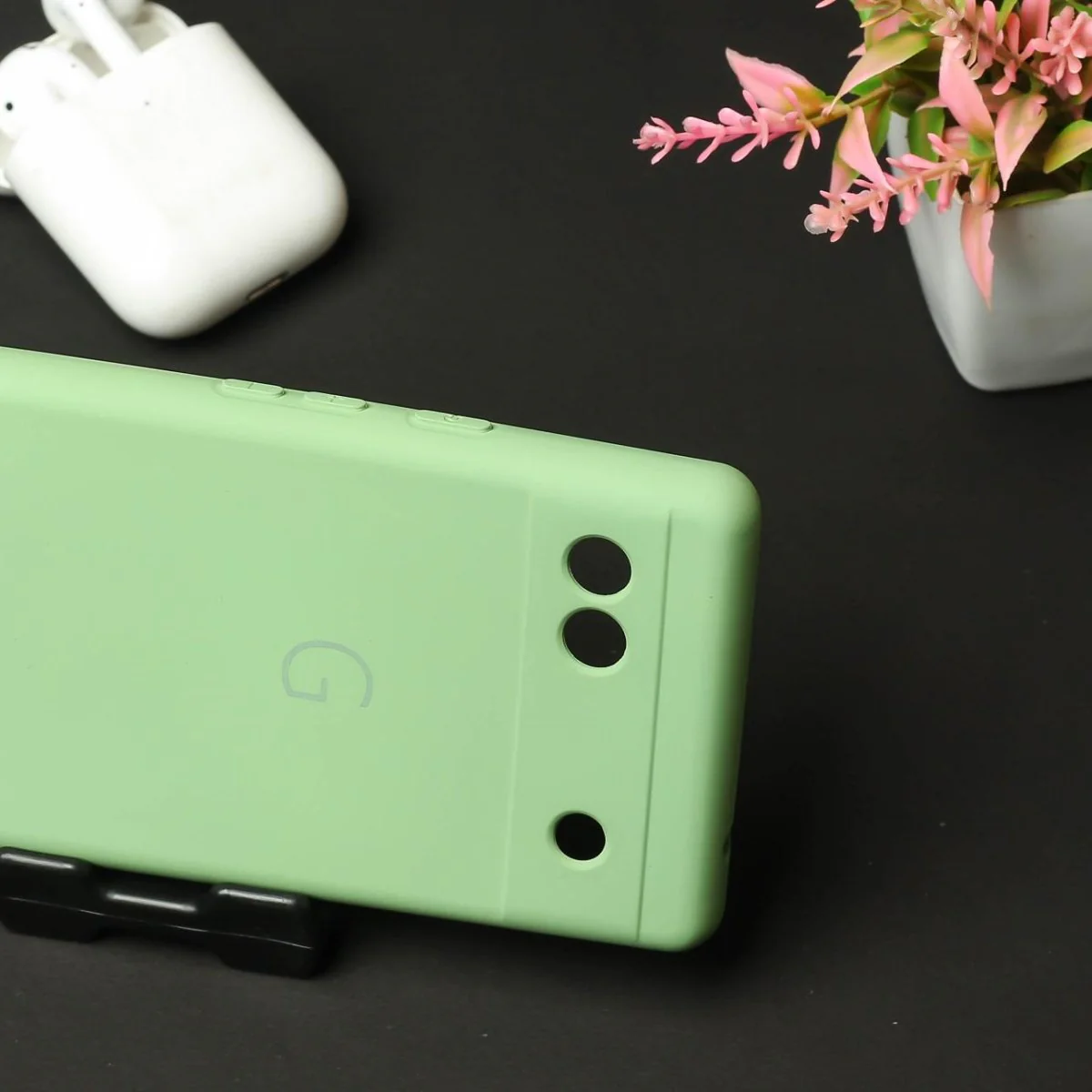Light Green Camera Original Silicone case for Google Pixel 6A - Image 3