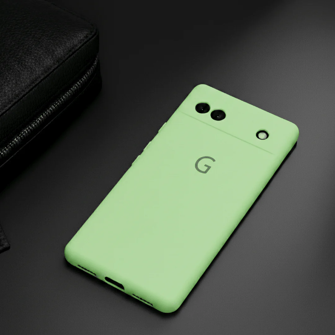 Light Green Camera Original Silicone case for Google Pixel 6A