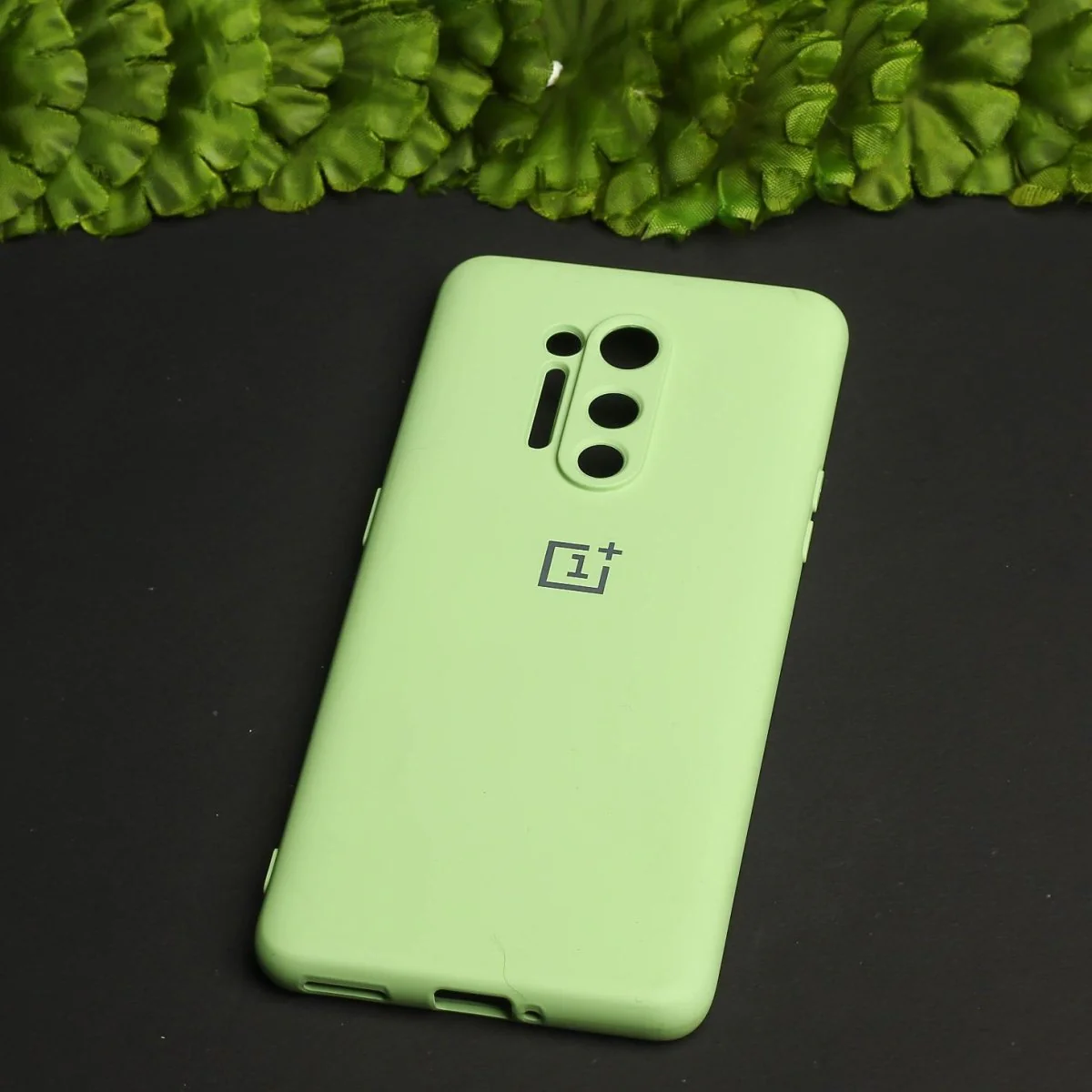 Light Green Original Camera Silicone case for Oneplus 8 Pro - Image 2