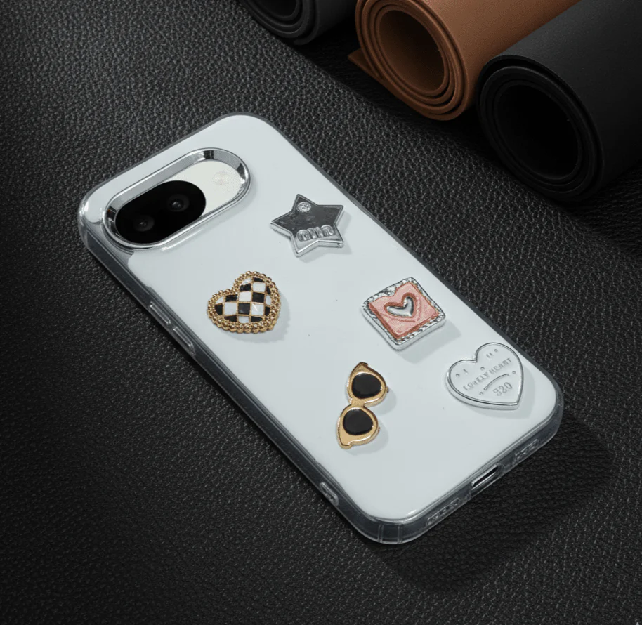 Lovely Heart (520) Silicone Hard Case for Google Pixel 10a