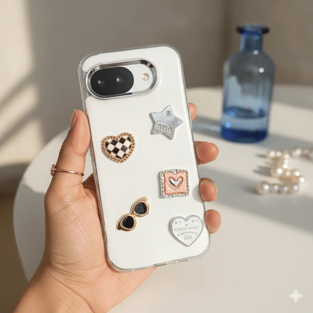 Lovely Heart (520) Silicone Hard Case for Google Pixel 10a - Image 2