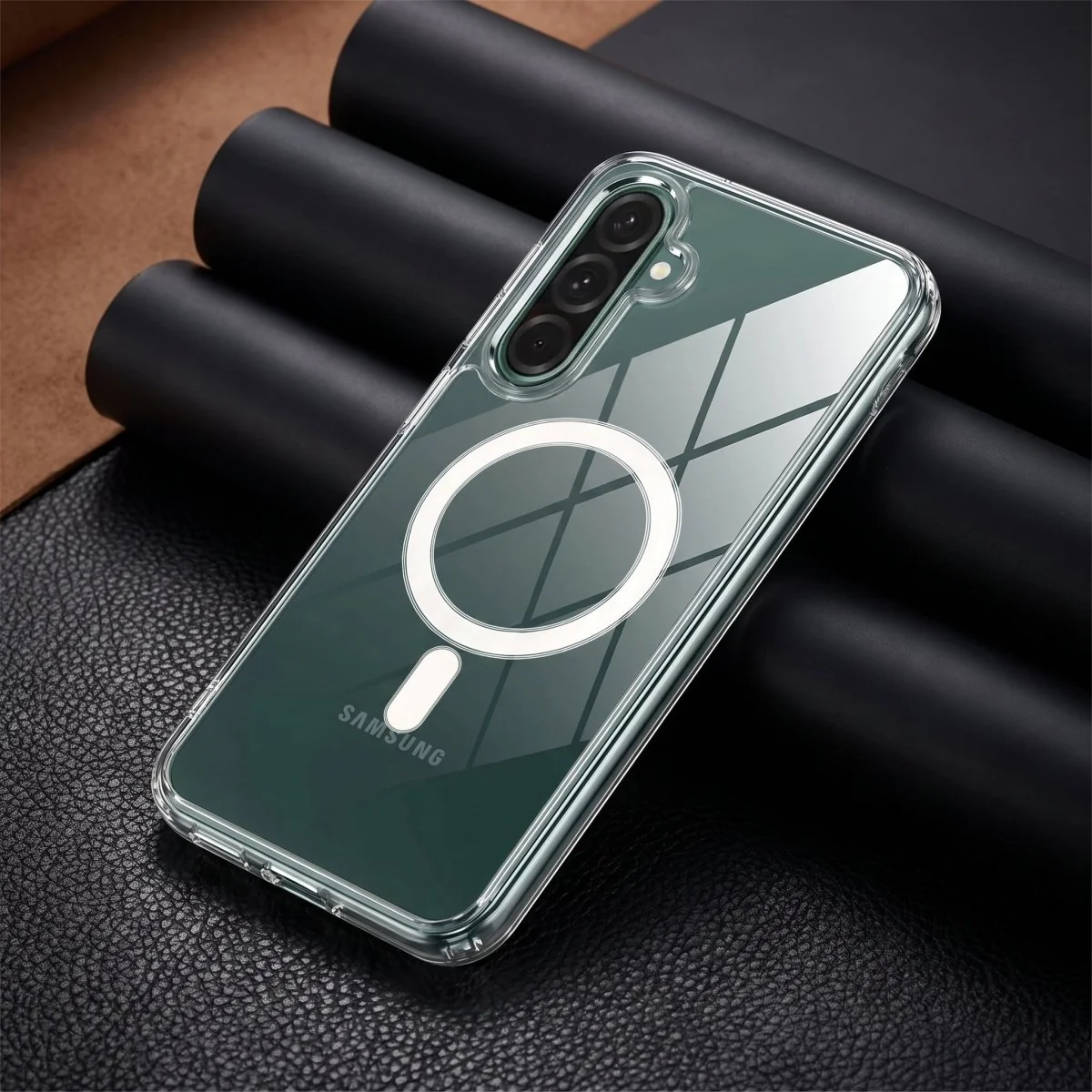 MagSafe Clear Transparent Silicone case for Samsung S25
