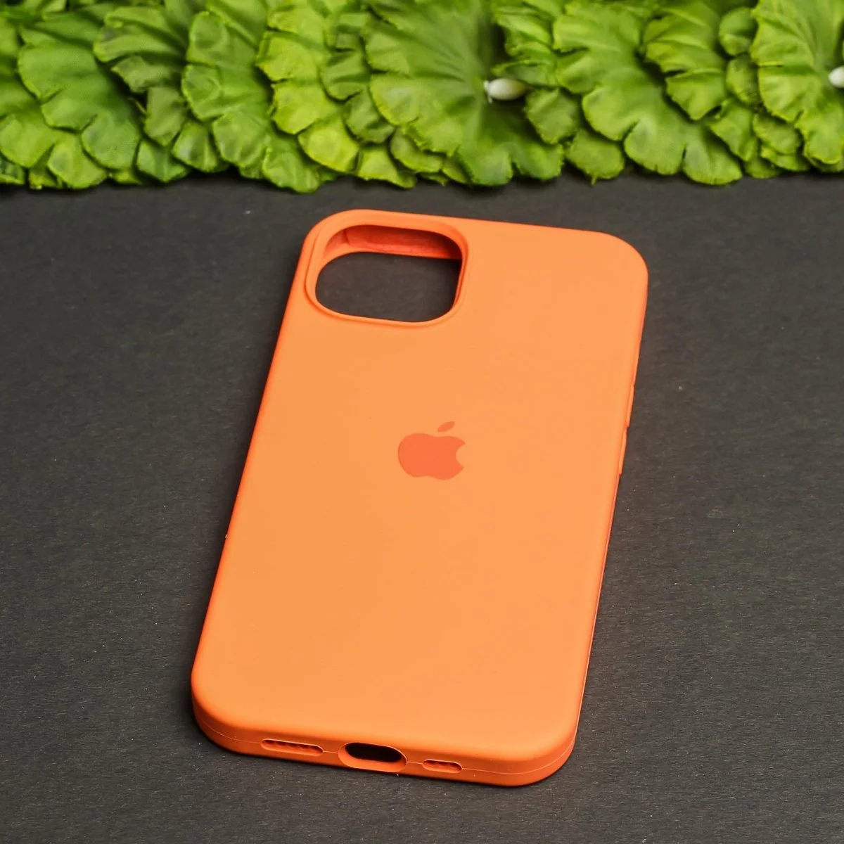 Orange Original Silicone case for Apple iphone 14 Plus - Image 2