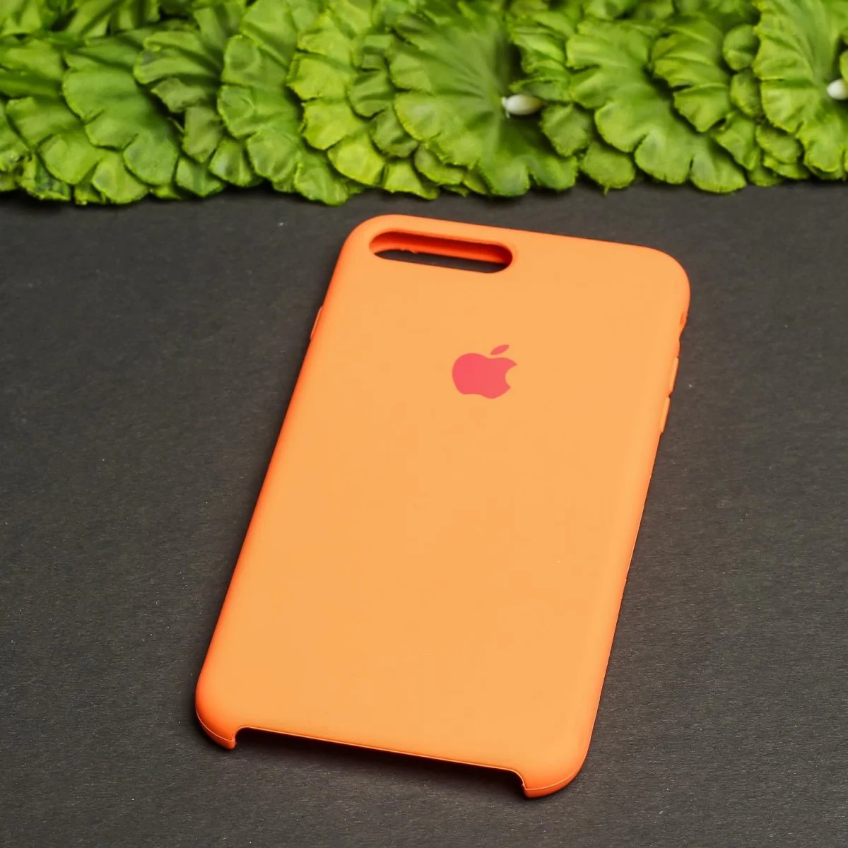 Orange Original Silicone case for Apple iphone 7 Plus - Image 2