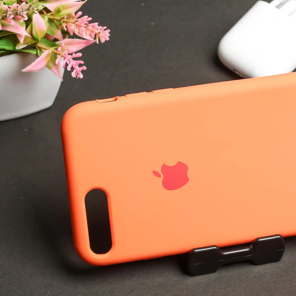 Orange Original Silicone case for Apple iphone 7 Plus - Image 3