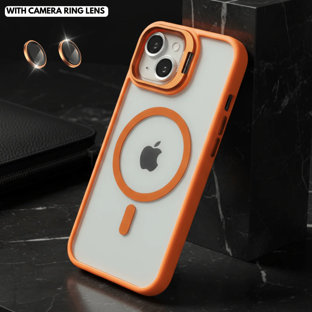 Orange  XINREEU Transparent Case for Apple iphone 13