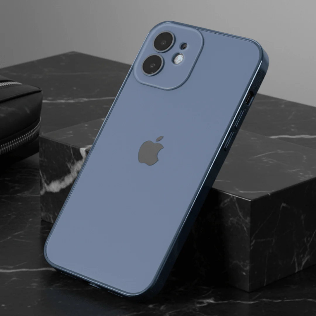 Orix Blue Matte Case for Apple iphone 12