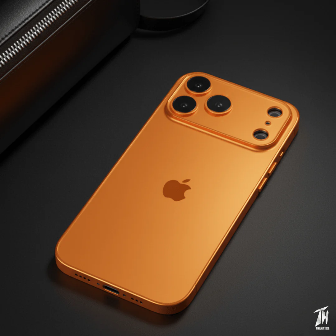 Orix Orange Matte Case for Apple iphone 17 Pro