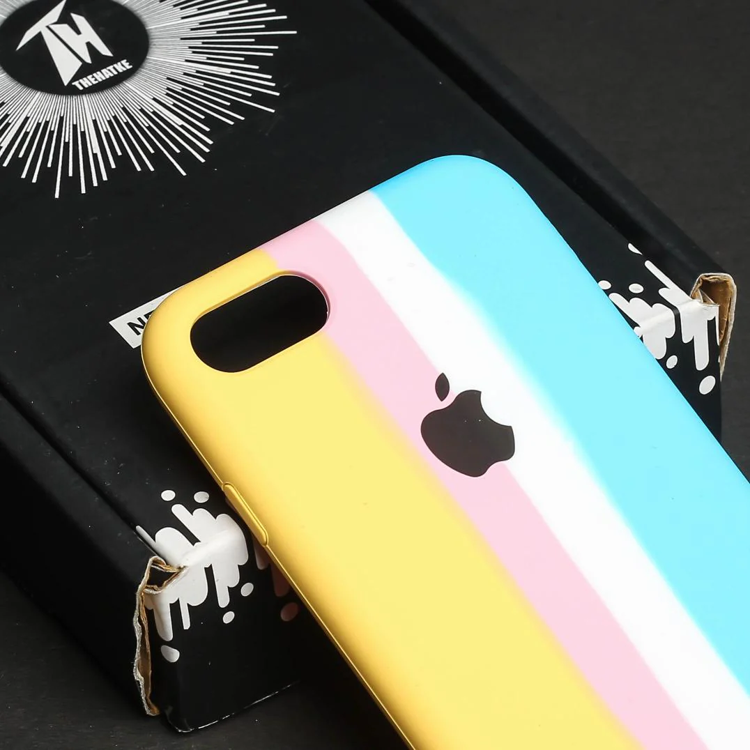 PATTERN 4 Rainbow Silicone Case for Apple iphone 7 - Image 4