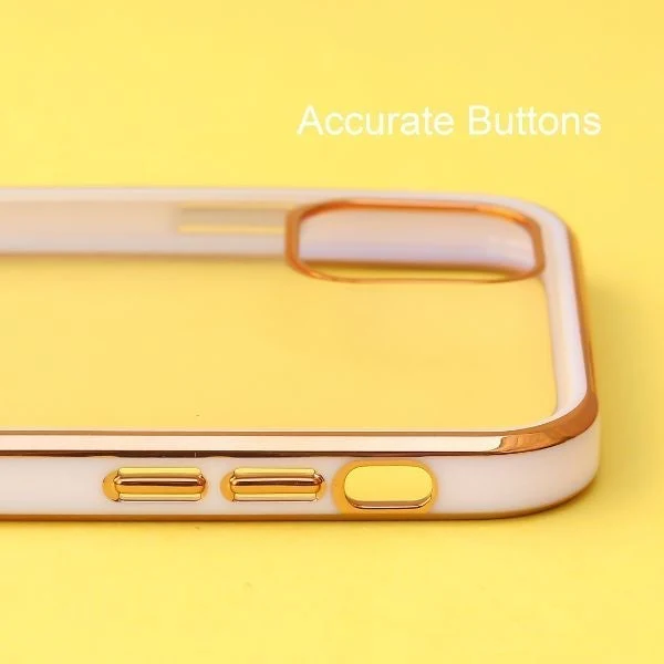 Purple Electroplated Transparent Case for Apple iphone 13 Pro Max - Image 4