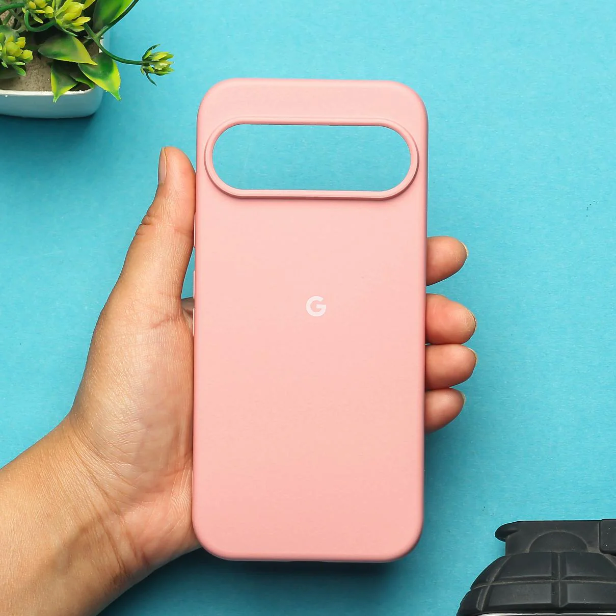 Pink Original Silicone case for Google Pixel 9 Pro