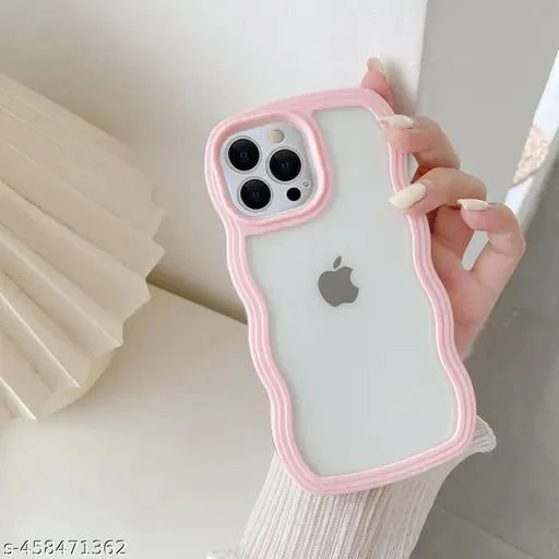 Pink Zig Zag Frame Silicon Case for Apple Iphone 12 Pro Max - Image 5