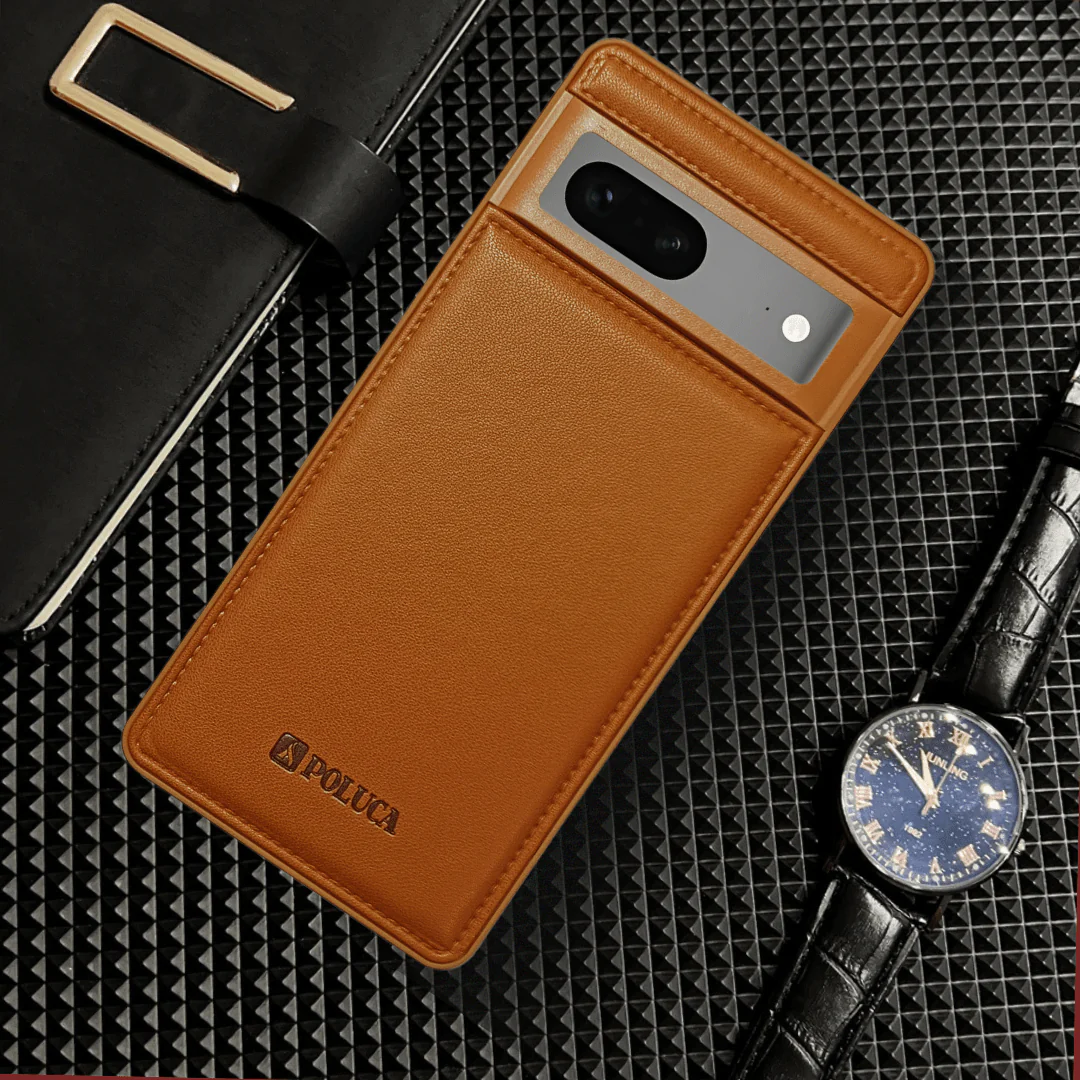 Prime Leather Brown Leather Case for Google Pixel 7a