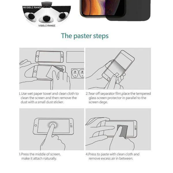 Privacy Glass Screen Protector for Apple Iphone 13 mini - Image 5