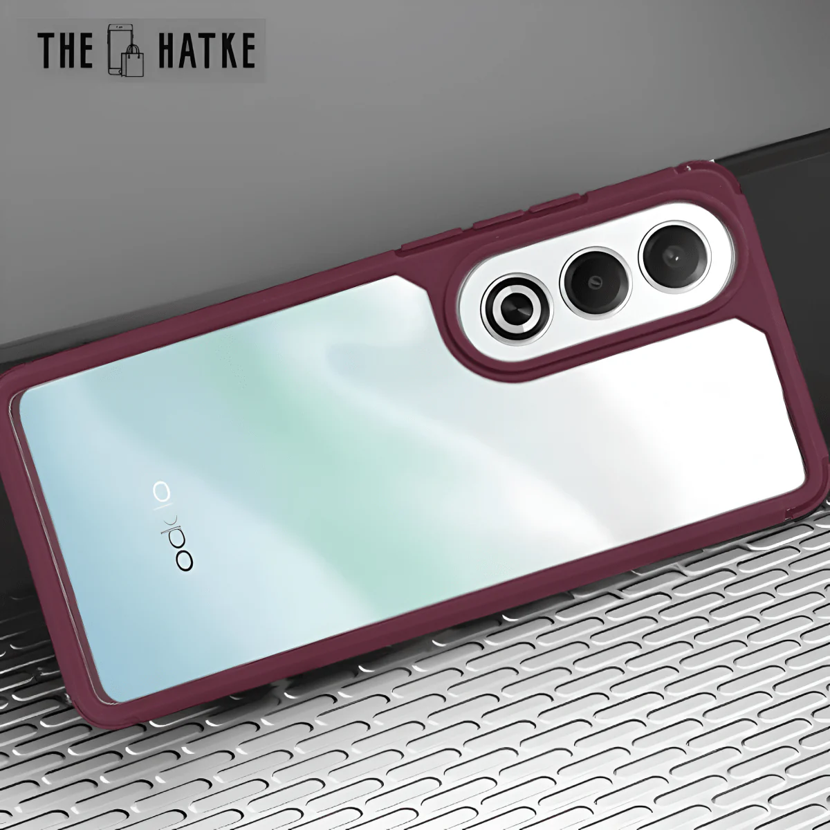 Pureview Mehroon Hybrid Shockproof Silicone Case for Oppo K12X