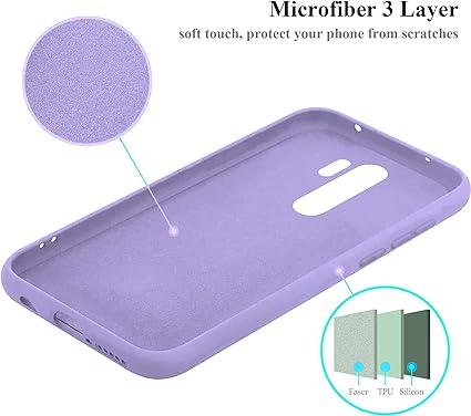 Purple Camera Original Silicone Case for Redmi Note 8 Pro - Image 4