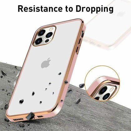 Purple Electroplated Transparent Case for Apple iphone 13 Pro