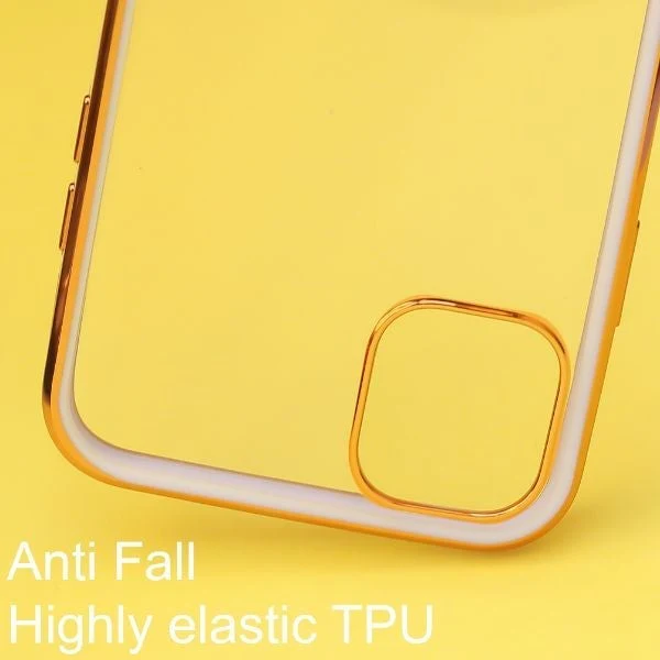 Purple Electroplated Transparent Case for Apple iphone 13 Pro - Image 3