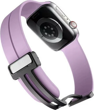 Purple Magnetic Clasp Adjustable Strap For Apple Watch SERIES SE GEN 2 (42mm/44mm/45mm/46mm/49mm) - Image 4
