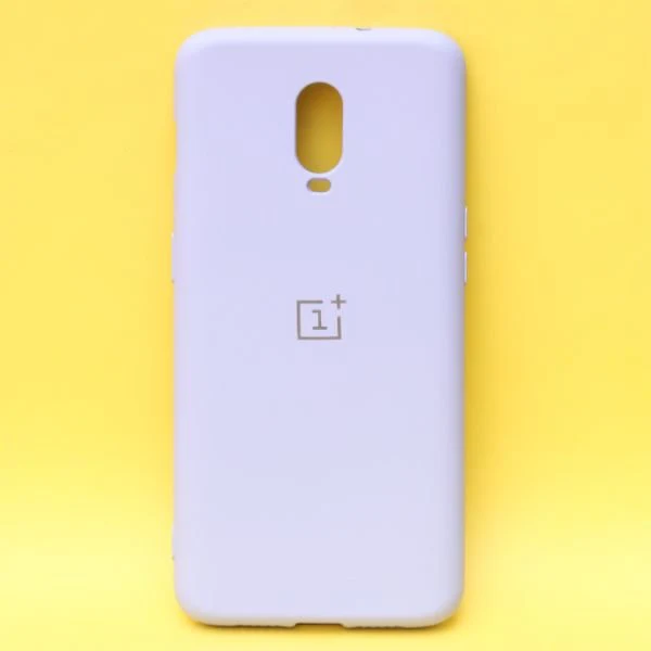 Purple Original Camera Safe Silicone case for Oneplus 7