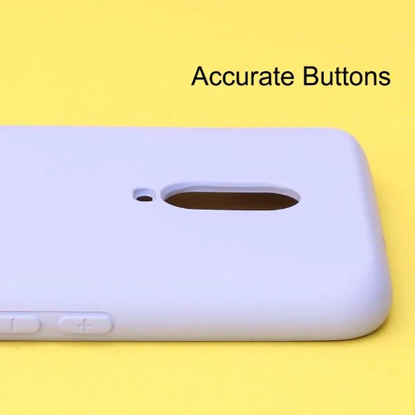 Purple Original Camera Safe Silicone case for Oneplus 6t - Image 3