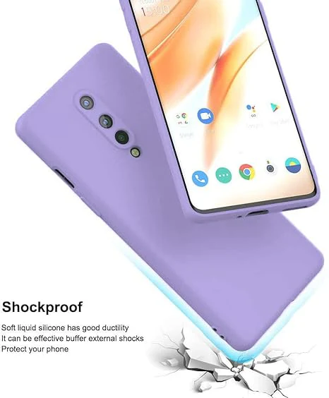 Purple Camera Original Silicone case for Oneplus 8 - Image 2